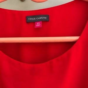 Vince Camuto Red Chiffon Dress